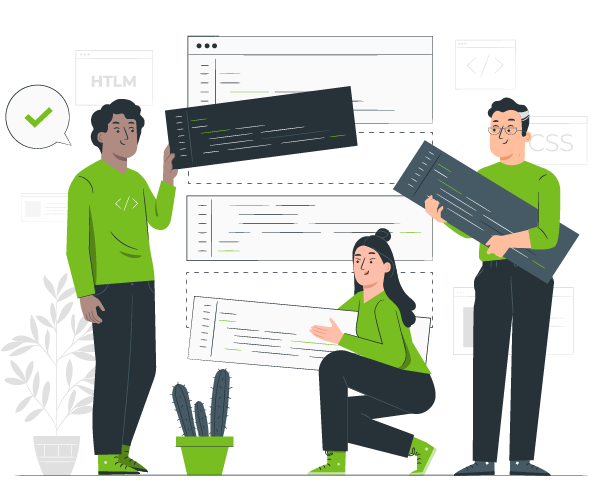 Low-code development illustration